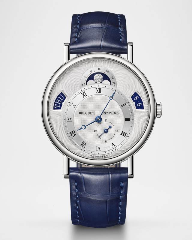 Classique Calendrier 18K Rose Gold 39mm Watch with Alligator Strap